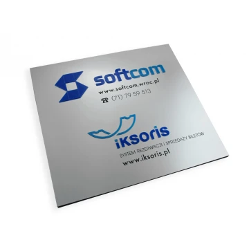 Plaque - Two Convex Logos - SZ043 - Size 275x250mm
