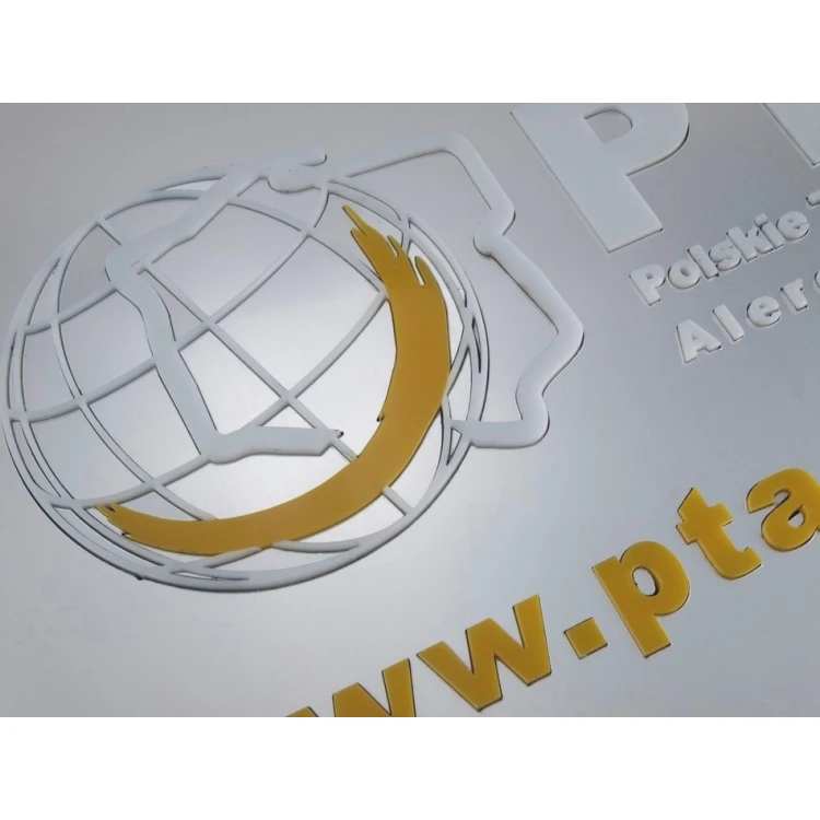 COMPANY SIGN 100% convexity - silver - SZ055 - A4 size 297x210mm