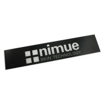 Black Company Sign with Transparent Logo - SZ090 - Size 623x130mm
