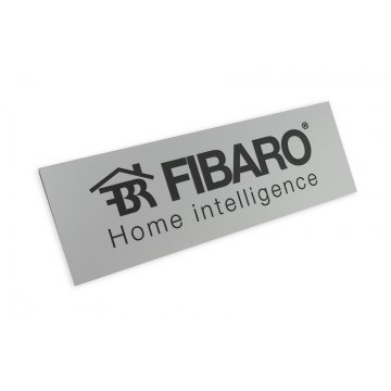 Company Sign - Silver Engraving Laminate Matte Exterior - SZ080 - Size 275x90mm