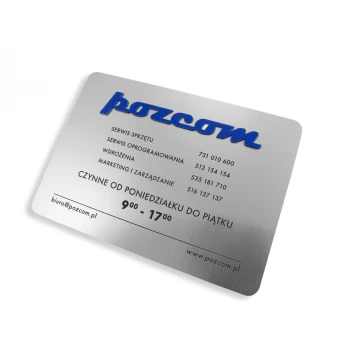 COMPANY SIGN - silver - SZ060 - dimensions 210x150mm
