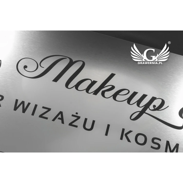 Company Sign - Silver External Engraving Laminate 3mm thick - Dimensions 800x280mm - SZ122