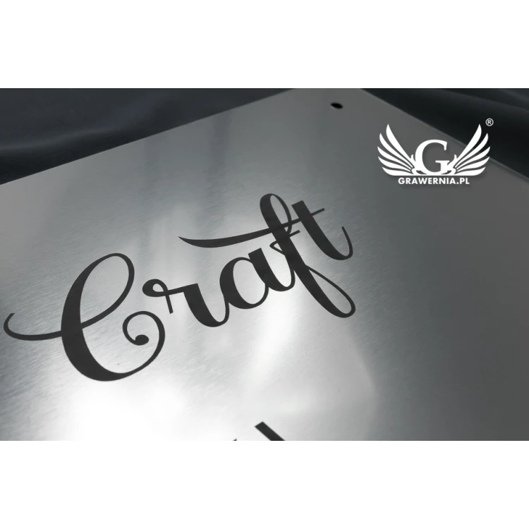 Company Sign - Silver External Engraving Laminate 3mm thick - Dimensions 800x280mm - SZ122