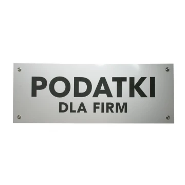 Company Sign - Silver External Engraving Laminate - SZ111 - Size 800x300mm
