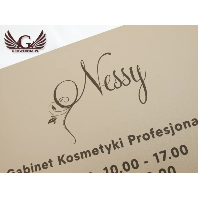 COMPANY SIGN - SZ064 - Cappuccino - Textures, size 380x300mm