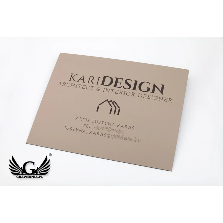 COMPANY SIGNBOARD - SZ131 - Cappuccino - Textures - size 380x300mm