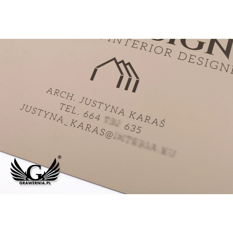 COMPANY SIGNBOARD - SZ131 - Cappuccino - Textures - size 380x300mm