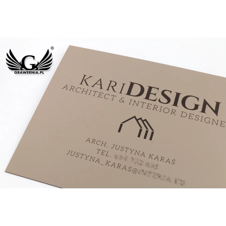 COMPANY SIGNBOARD - SZ131 - Cappuccino - Textures - size 380x300mm