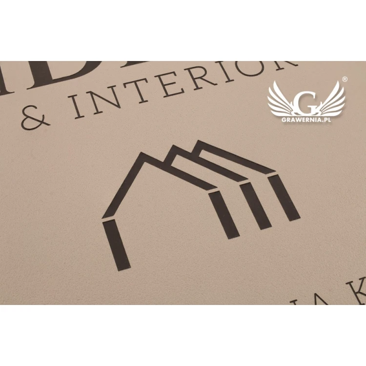 COMPANY SIGNBOARD - SZ131 - Cappuccino - Textures - size 380x300mm