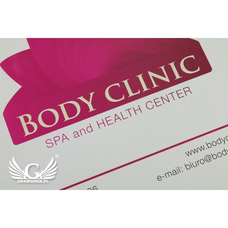 Company Signboard - size 400x300mm - DIBOND MAT 3mm - UV print - SZUV011
