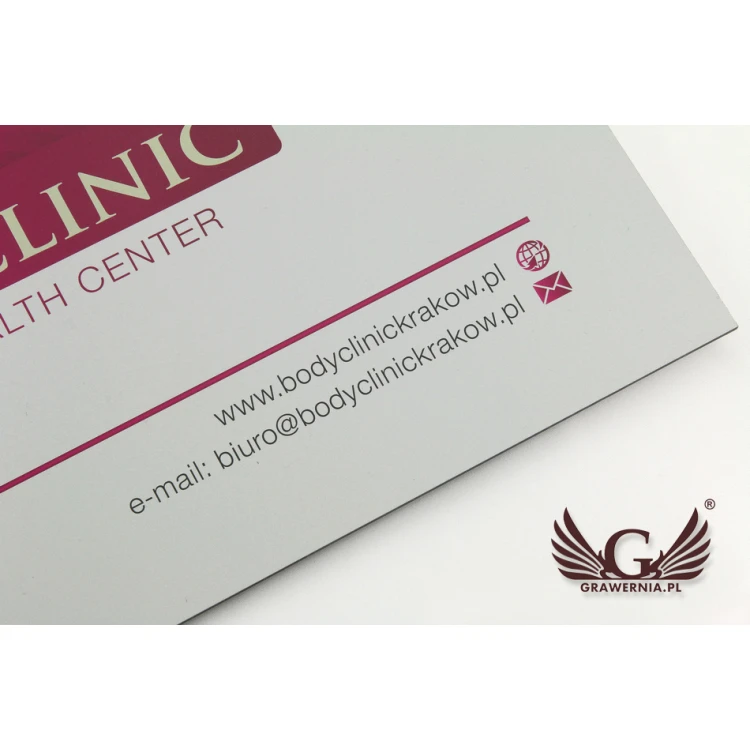 Company Signboard - size 400x300mm - DIBOND MAT 3mm - UV print - SZUV011