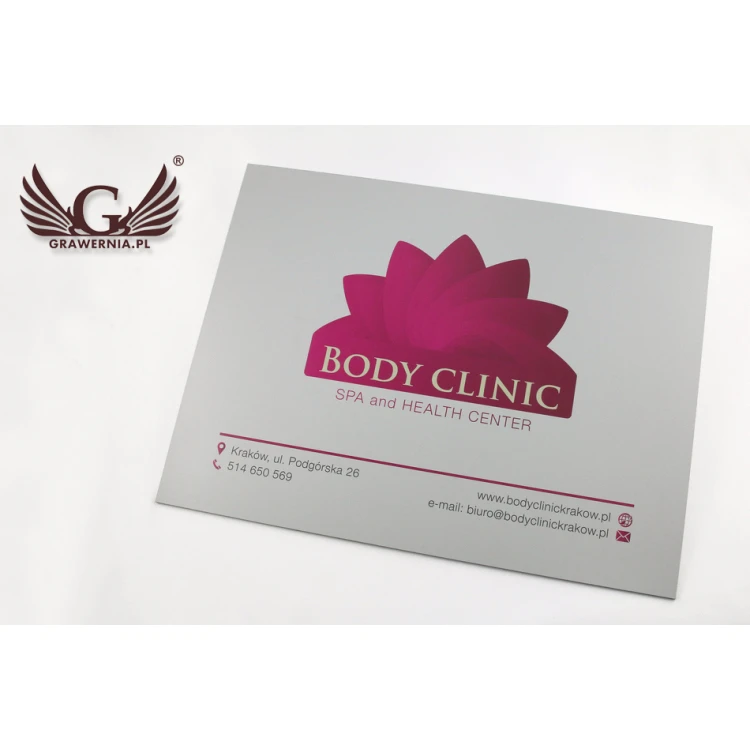 Company Signboard - size 400x300mm - DIBOND MAT 3mm - UV print - SZUV011