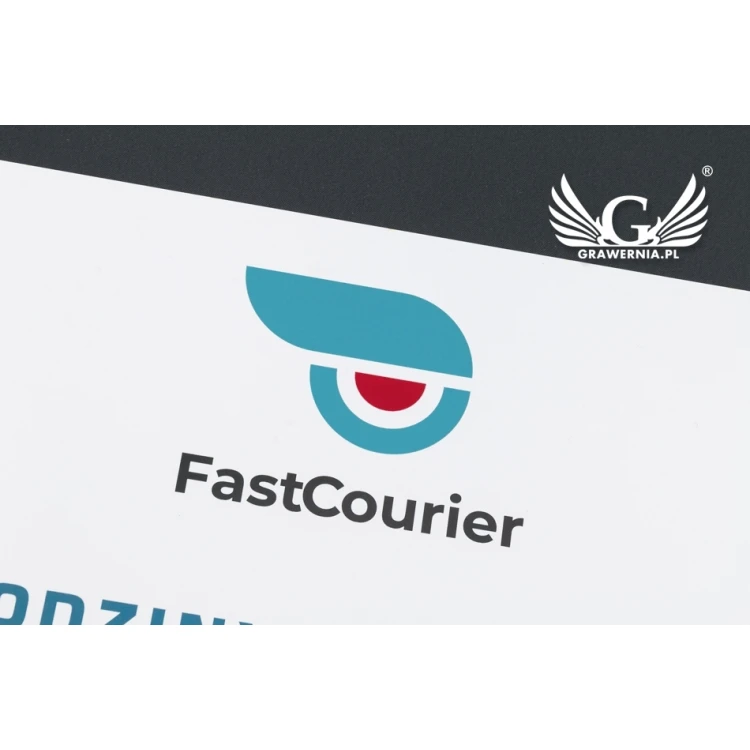 Company Signboard - size 420x300mm - white PVC material - SZ119