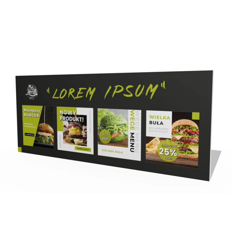 PVC Sign with UV Print - dim. 1300x530mm - SZUV021