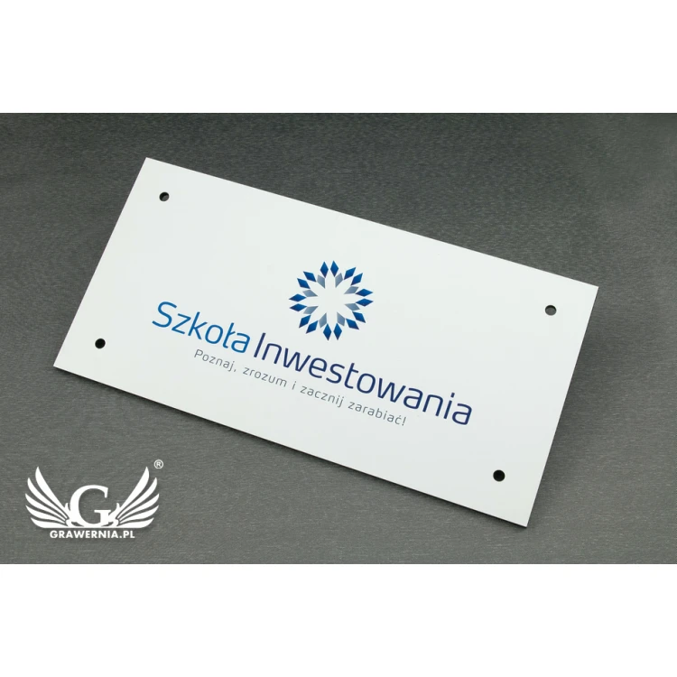 Company Sign with Colorful Logo - Size 300x150mm - UV PRINT - SZUV006