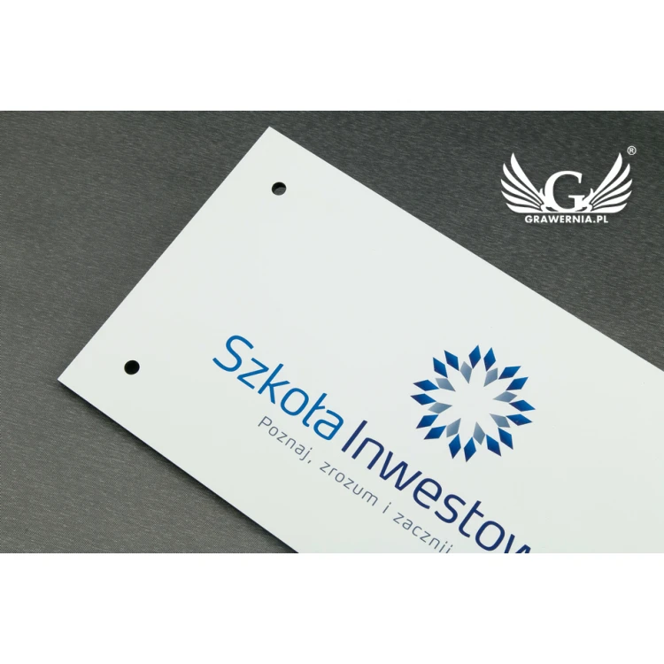 Company Sign with Colorful Logo - Size 300x150mm - UV PRINT - SZUV006