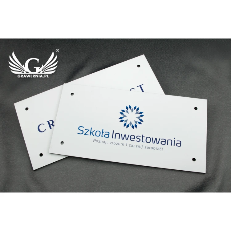 Company Sign with Colorful Logo - Size 300x150mm - UV PRINT - SZUV006