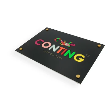 COMPANY SIGN with EMBOSSED LOGO - colorful - SZ073 - dimensions: 297x210mm (A4 format)