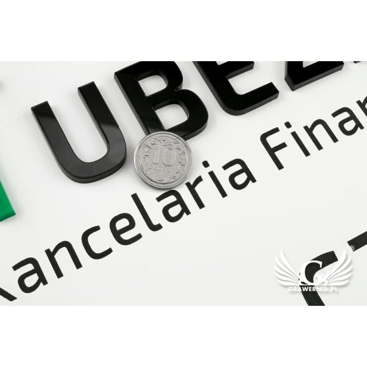COMPANY SIGN with EMBOSSED LOGO - for doors - SZ117 - dimensions: 420x300mm