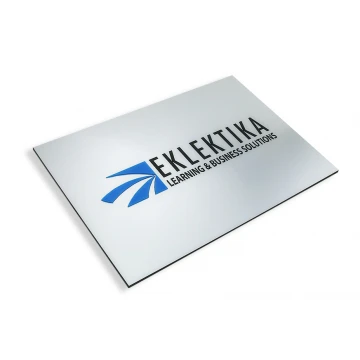 COMPANY SIGN with EMBOSSED LOGO - colorful - SZ078 - dimensions 360x250mm