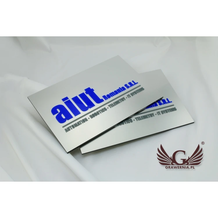 COMPANY SIGN with EMBOSSED LOGO - colorful - SZ076 - dimensions 200x300mm