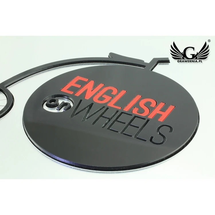 COMPANY SIGN with EMBOSSED LOGO - colorful - SZ077 - dimensions 300x179mm