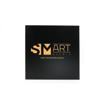 Engraved Plaque - Matte Black with Gold Matte Engraving - SZ0133 - Size 300x300mm