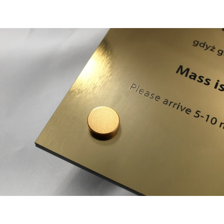 ENGRAVED PLAQUE - gold - SZ046 - size 360x420mm