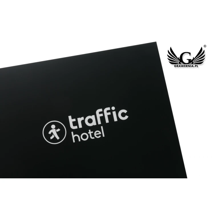 Engraved Information Sign - Black Laminate 3mm Thick - Size 53x86cm - SZ121