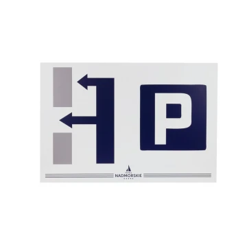 Information Sign DIBOND MAT white 3mm - UV print - size 800x550mm - SZUV027