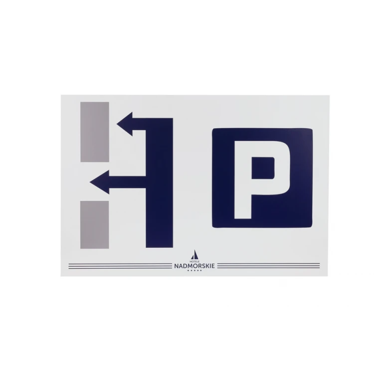 Information Sign DIBOND MAT white 3mm - UV print - size 800x550mm - SZUV027