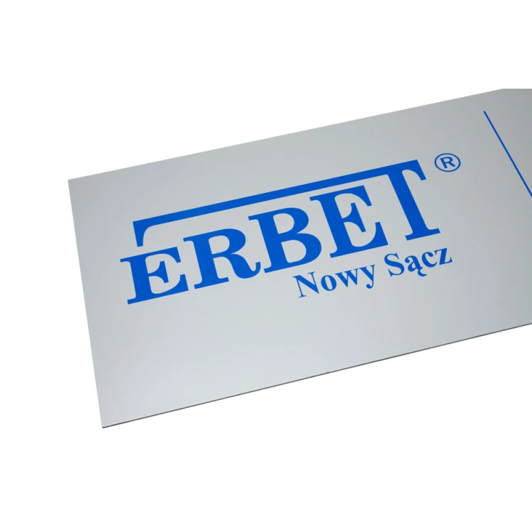 Information Sign DIBOND MAT Silver 3mm - UV print - size 900x300mm - SZUV028