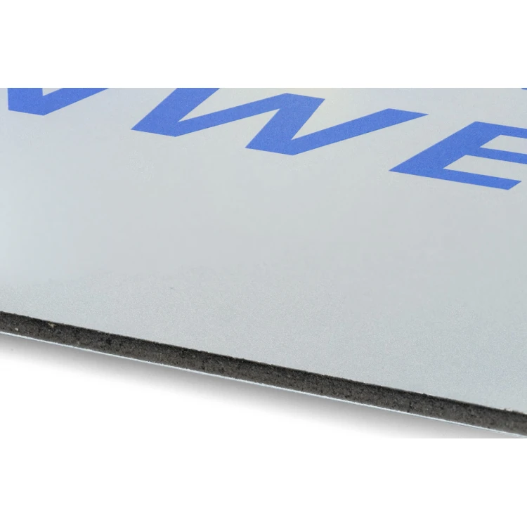 Information Sign DIBOND MAT Silver 3mm - UV print - size 900x300mm - SZUV028