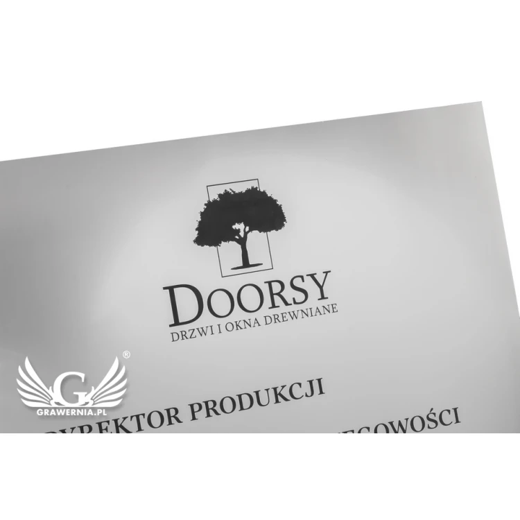 Engraved Silver Plaque - size 600x721mm - SZ124