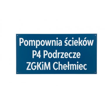 Engraved Information Plaque - Blue Laminate - SZ129 - Size 600x300mm