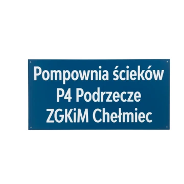 Engraved Information Plaque - Blue Laminate - SZ129 - Size 600x300mm