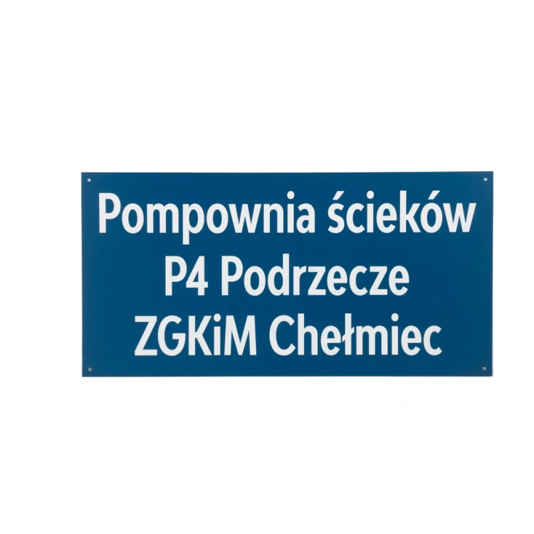 Engraved Information Plaque - Blue Laminate - SZ129 - Size 600x300mm