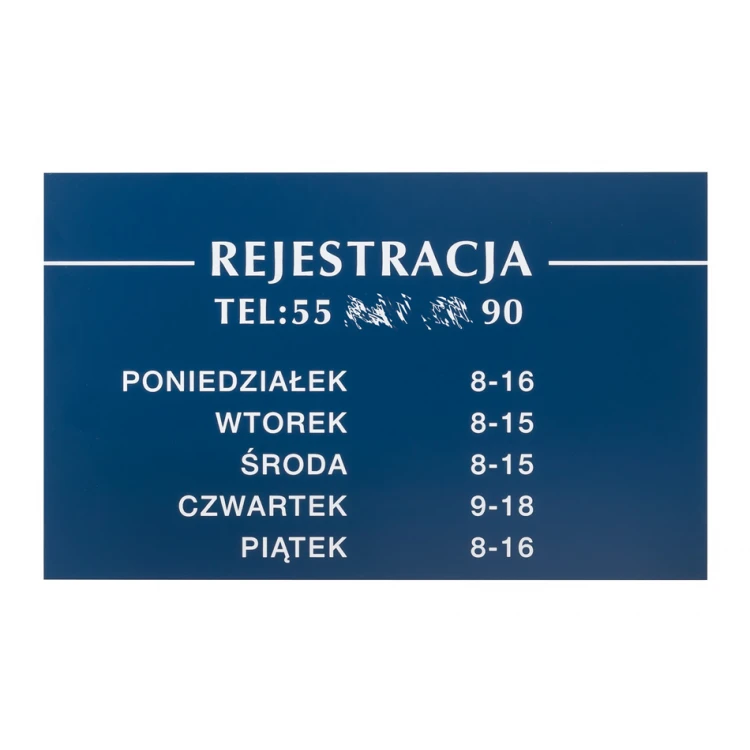 Engraved Information Sign - Blue Engraving Laminate - SZ142 - Size 400x250mm