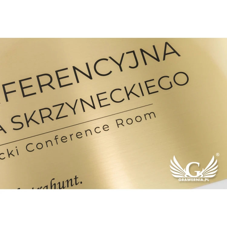 Engraved Brass Plate - size 400x245mm - TAB078
