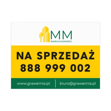 Information sign for sale for real estate offices - size 800x600mm - PVC - UV print - SZUV029