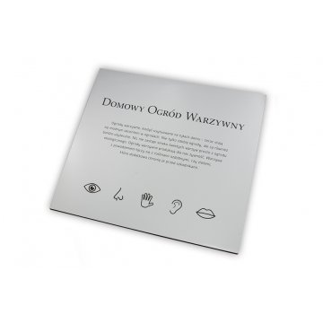 Information Sign - Matte Silver Engraving Laminate - Size 450x400mm - SZ116