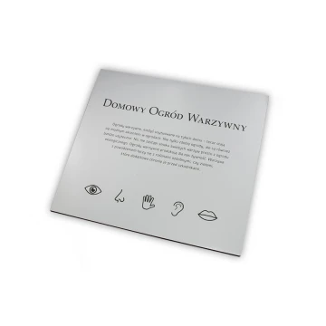 Information Sign - Matte Silver Engraving Laminate - Size 450x400mm - SZ116
