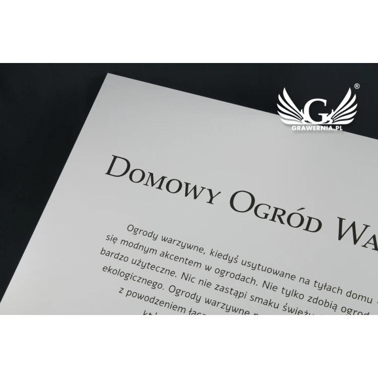 Information Sign - Matte Silver Engraving Laminate - Size 450x400mm - SZ116