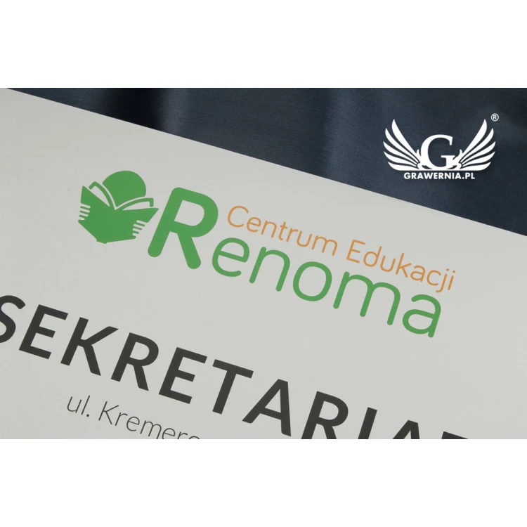 Information Sign - size 420x297mm (A3) - anodized aluminum 2mm - UV print - SZUV012