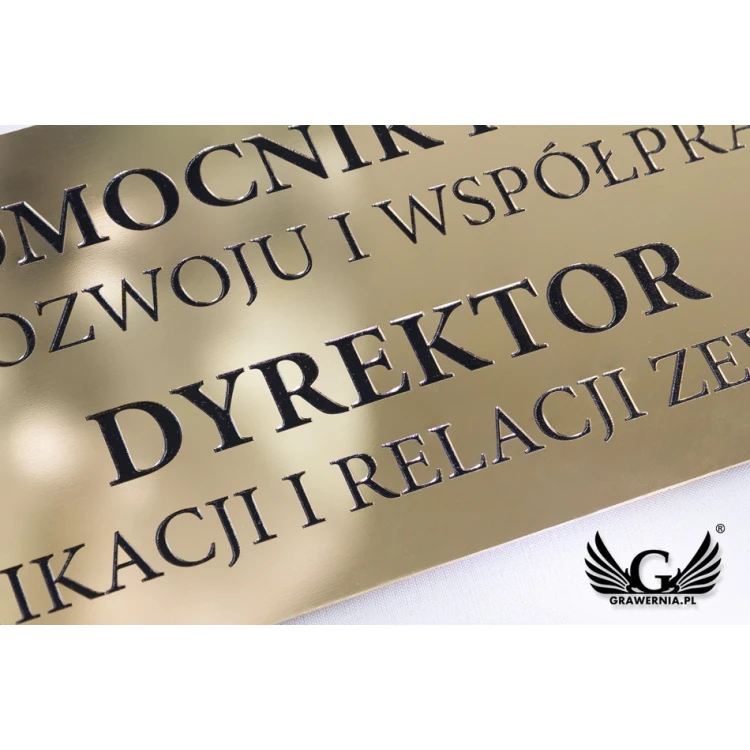 Brass Information Plaque - Polished, CNC Engraved Blackened - SZ134 - Size 430x130mm