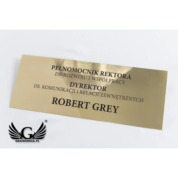 Brass Information Plaque, Polished Brass Plate - CNC Engraved Blackened - SZ135 - Dimensions 300x115mm