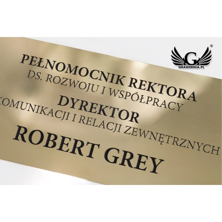 Brass Information Plaque, Polished Brass Plate - CNC Engraved Blackened - SZ135 - Dimensions 300x115mm