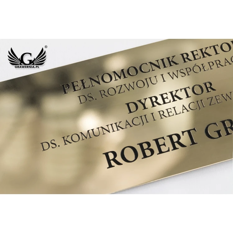 Brass Information Plaque, Polished Brass Plate - CNC Engraved Blackened - SZ135 - Dimensions 300x115mm