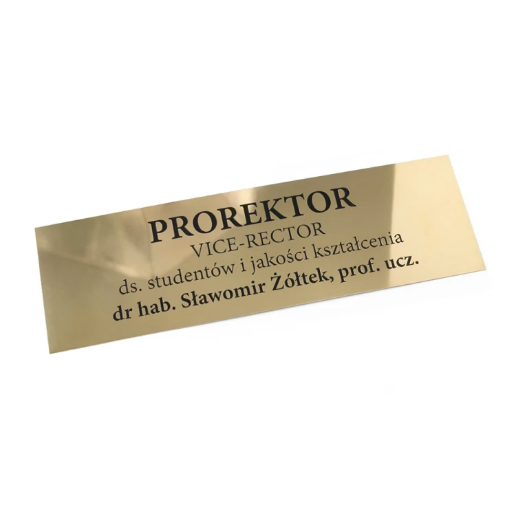 Brass Information Plaque - Polished, CNC Engraved Blackened - SZ134 - Size 430x130mm