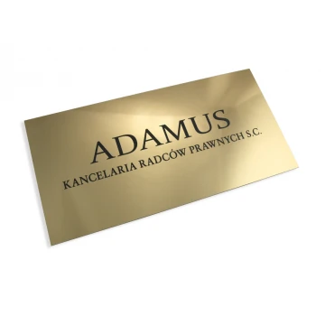 PLAQUE LAWYERS' OFFICE - gold - PL034 - size 40x20cm
